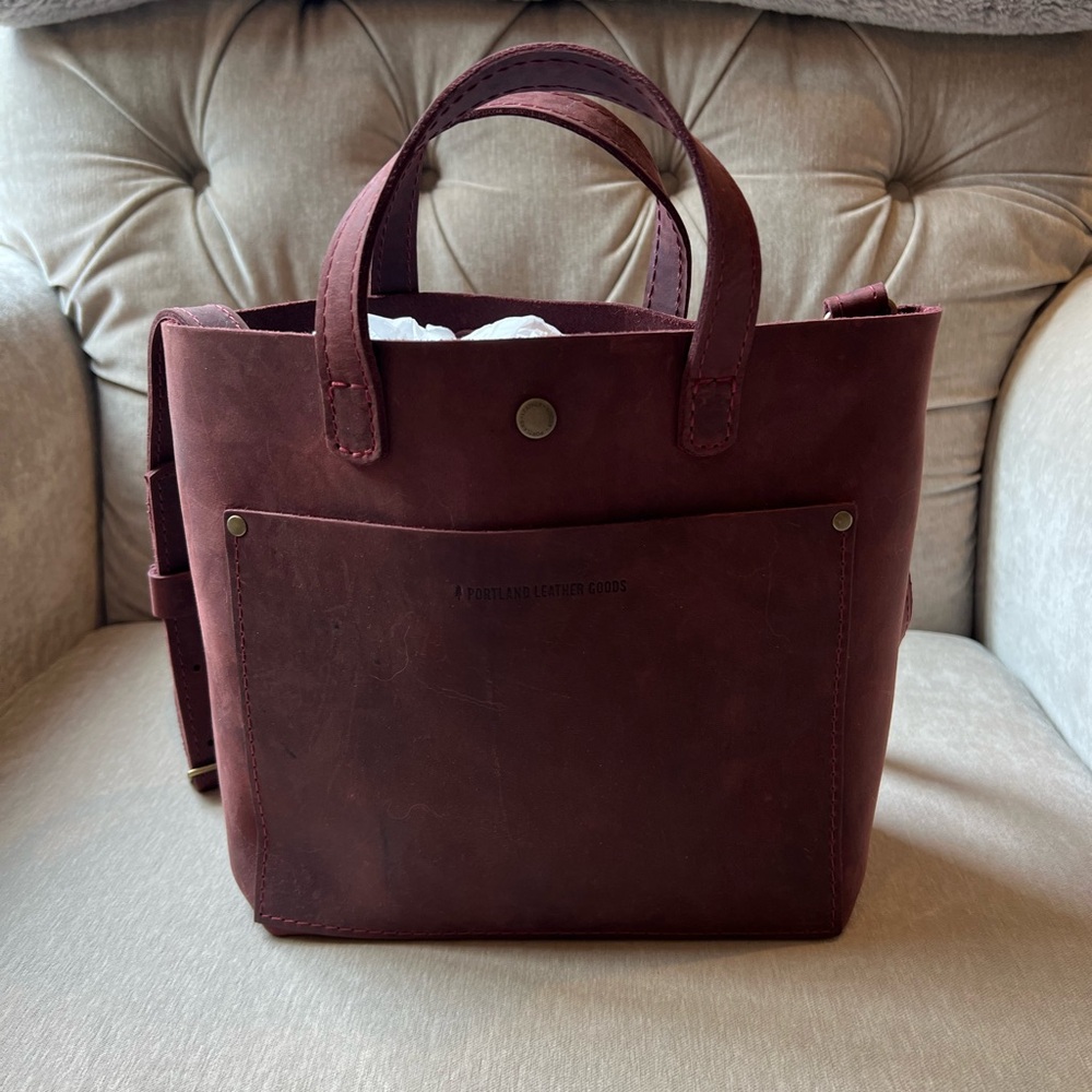 Portland Leather Goods Mini Crossbody Tote